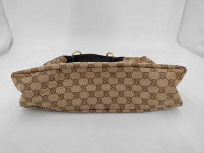 GUCCI GUCCI Horsebit GG Canvas Shoulder Bag Bag