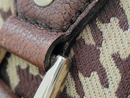 GUCCI GUCCI Sherry Line Boston Bag Houndstooth Pattern Bag