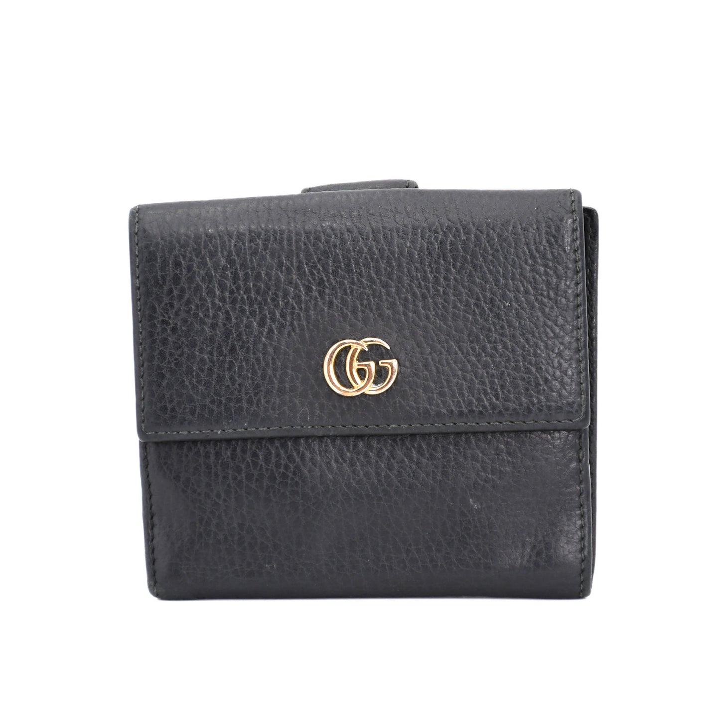 GUCCI GG Marmont Compact Wallet 456122 Double-hook Bifold Wallet