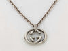 GUCCI Silver GG Logo Necklace