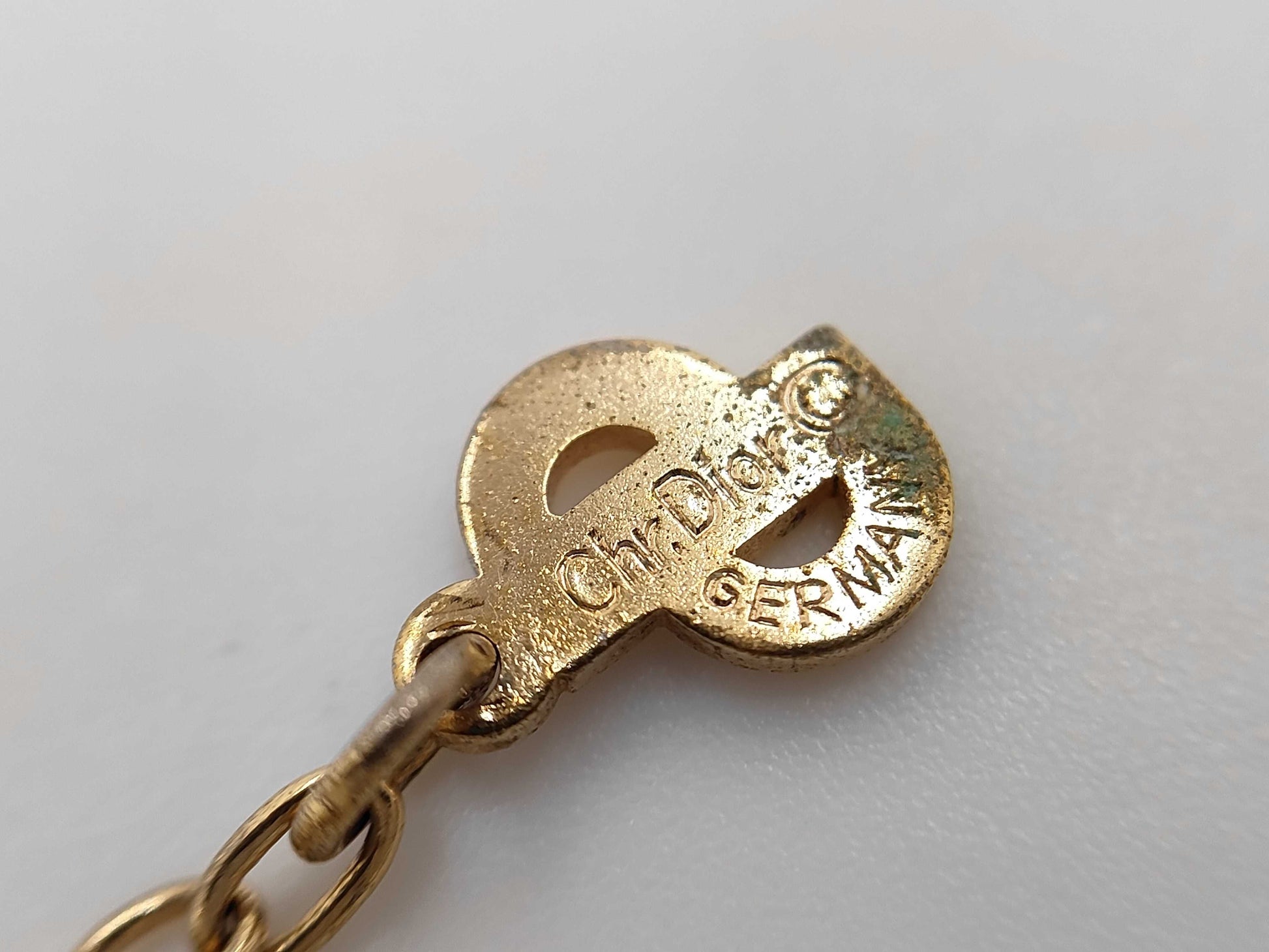 Dior Christian Dior Gold Heart Necklace