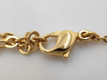 Dior Christian Dior Gold Heart Rhinestone Necklace