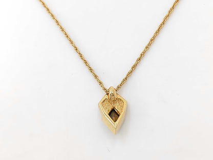 Dior Christian Dior Gold Rhinestone and Color Stone Necklace