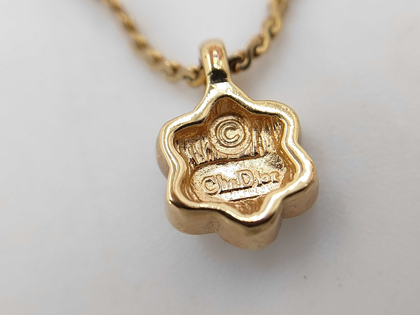 Dior Christian Dior Gold Rhinestone Necklace