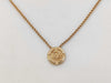 Dior Christian Dior Gold Logo Plate Necklace