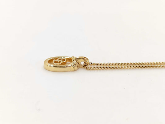 Dior Christian Dior Gold CD Logo Necklace