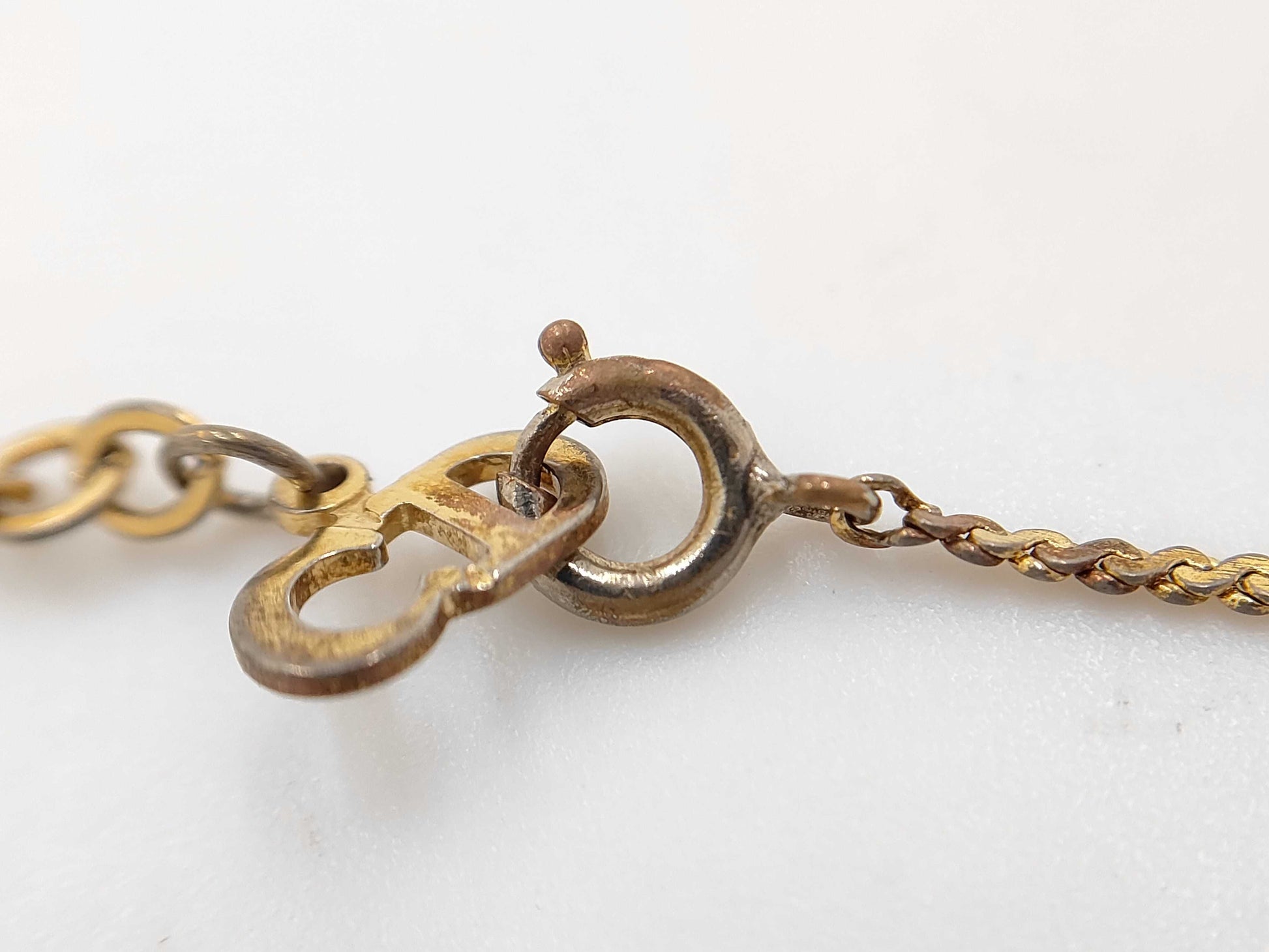 Dior Christian Dior Gold CD Logo Necklace