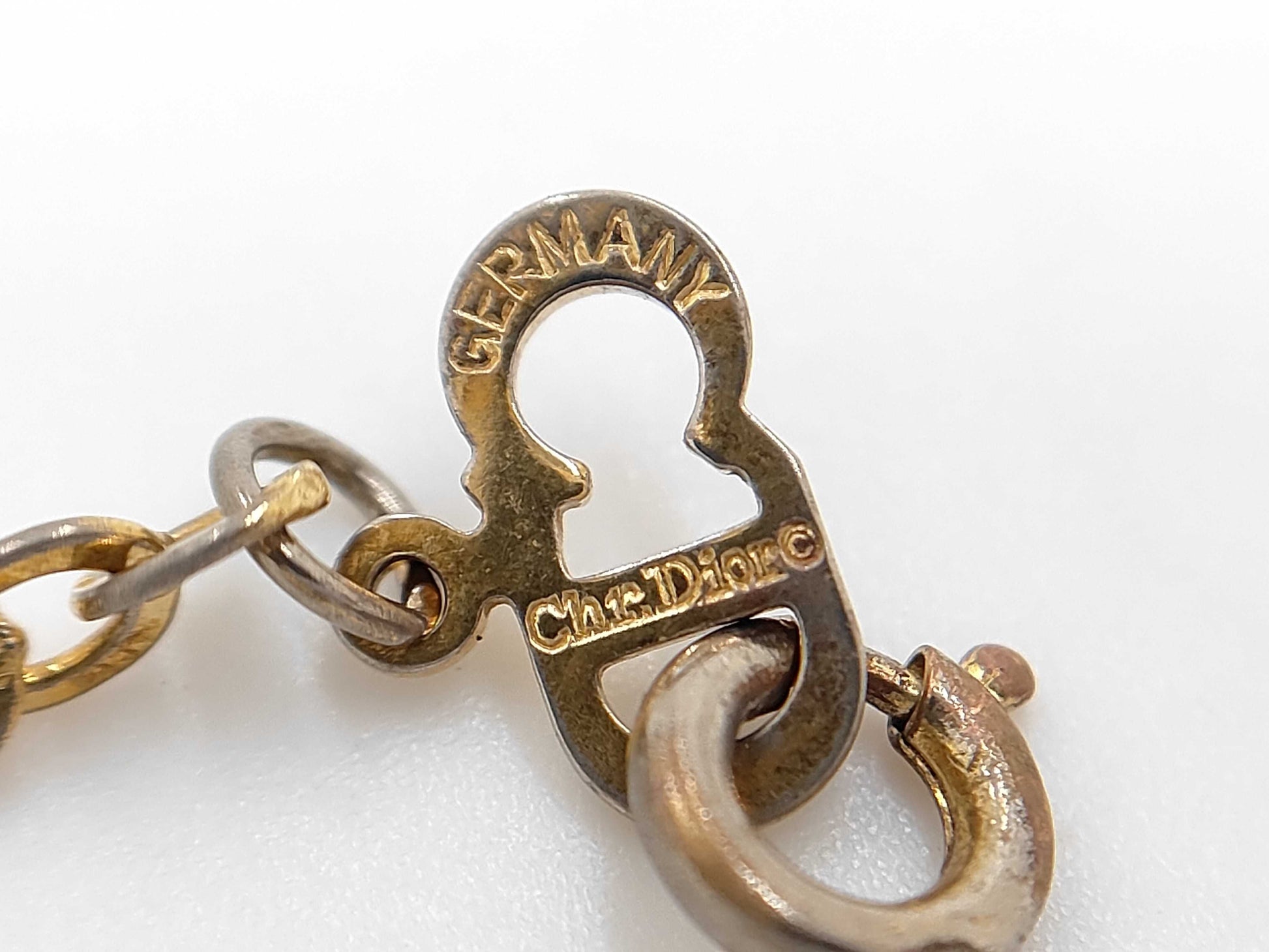 Dior Christian Dior Gold CD Logo Necklace