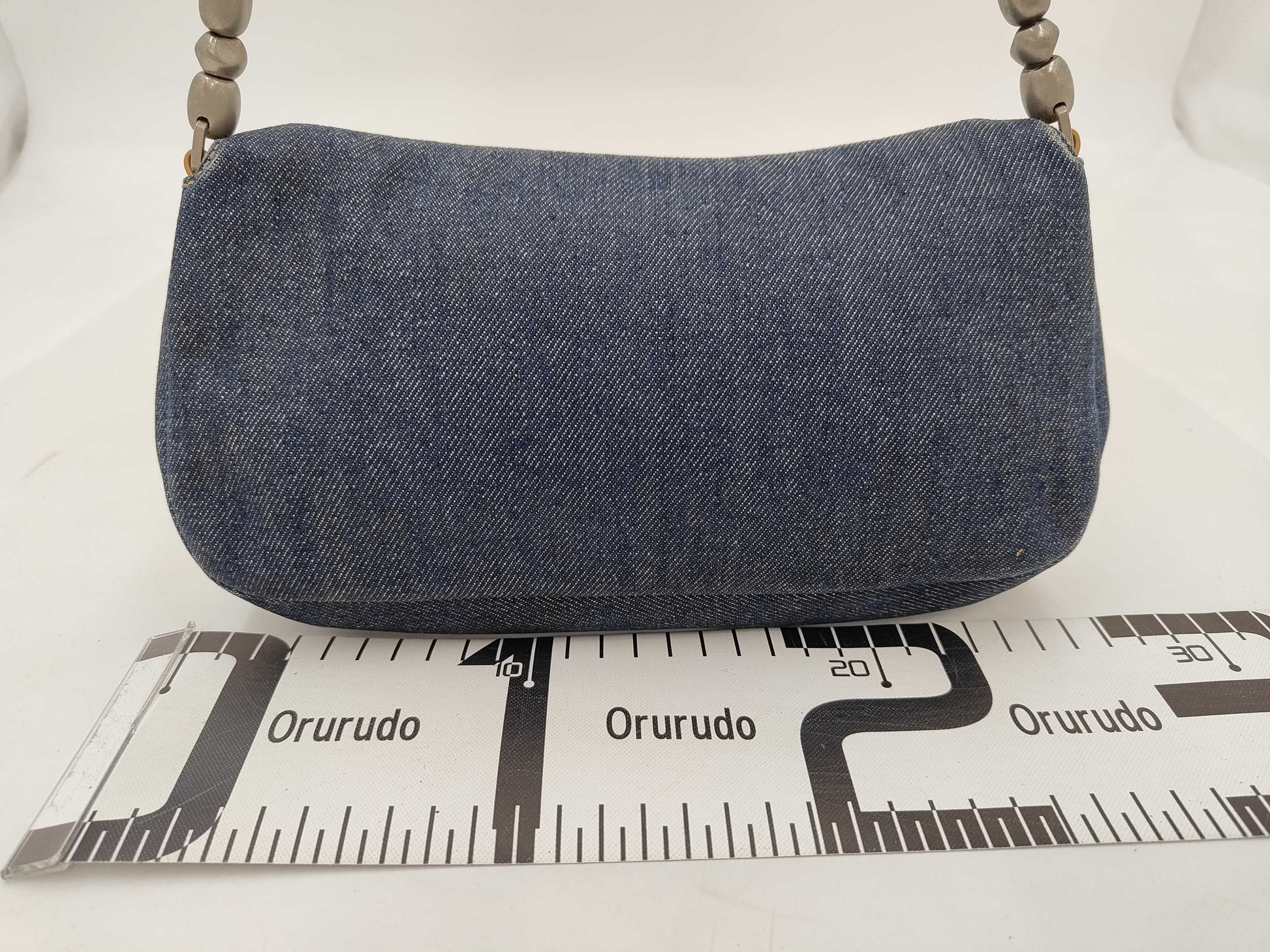 Dior Christian Dior Marispearl One-Shoulder Denim Leather MA-1909 Shoulder Bag