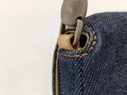 Dior Christian Dior Marispearl One-Shoulder Denim Leather MA-1909 Shoulder Bag