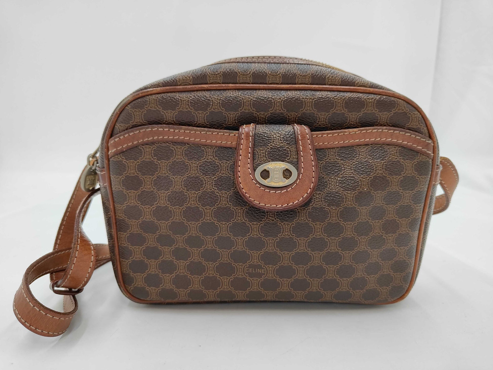 CELINE Macadam Shoulder Bag