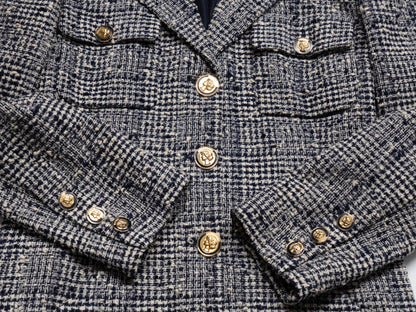CHANEL 1988 Spring/Summer Runway Mademoiselle Button Tweed Coat