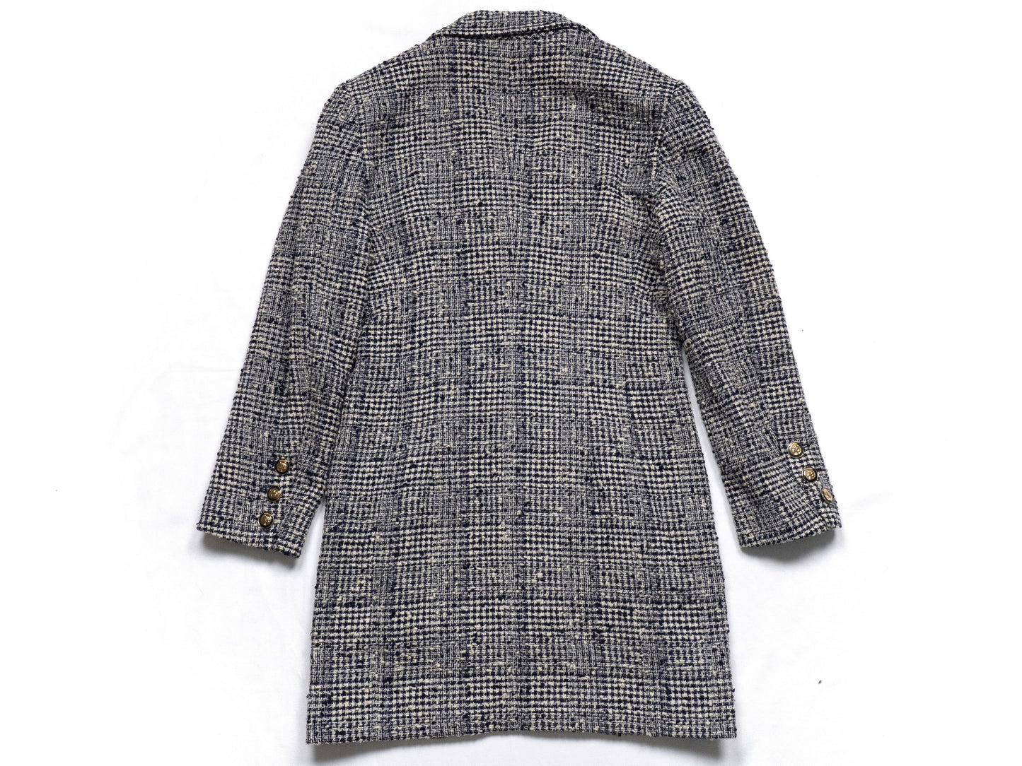 CHANEL 1988 Spring/Summer Runway Mademoiselle Button Tweed Coat