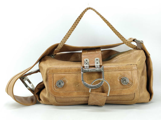 Dior Flight Line One-Shoulder Bag, Brown Leather Shoulder Bag