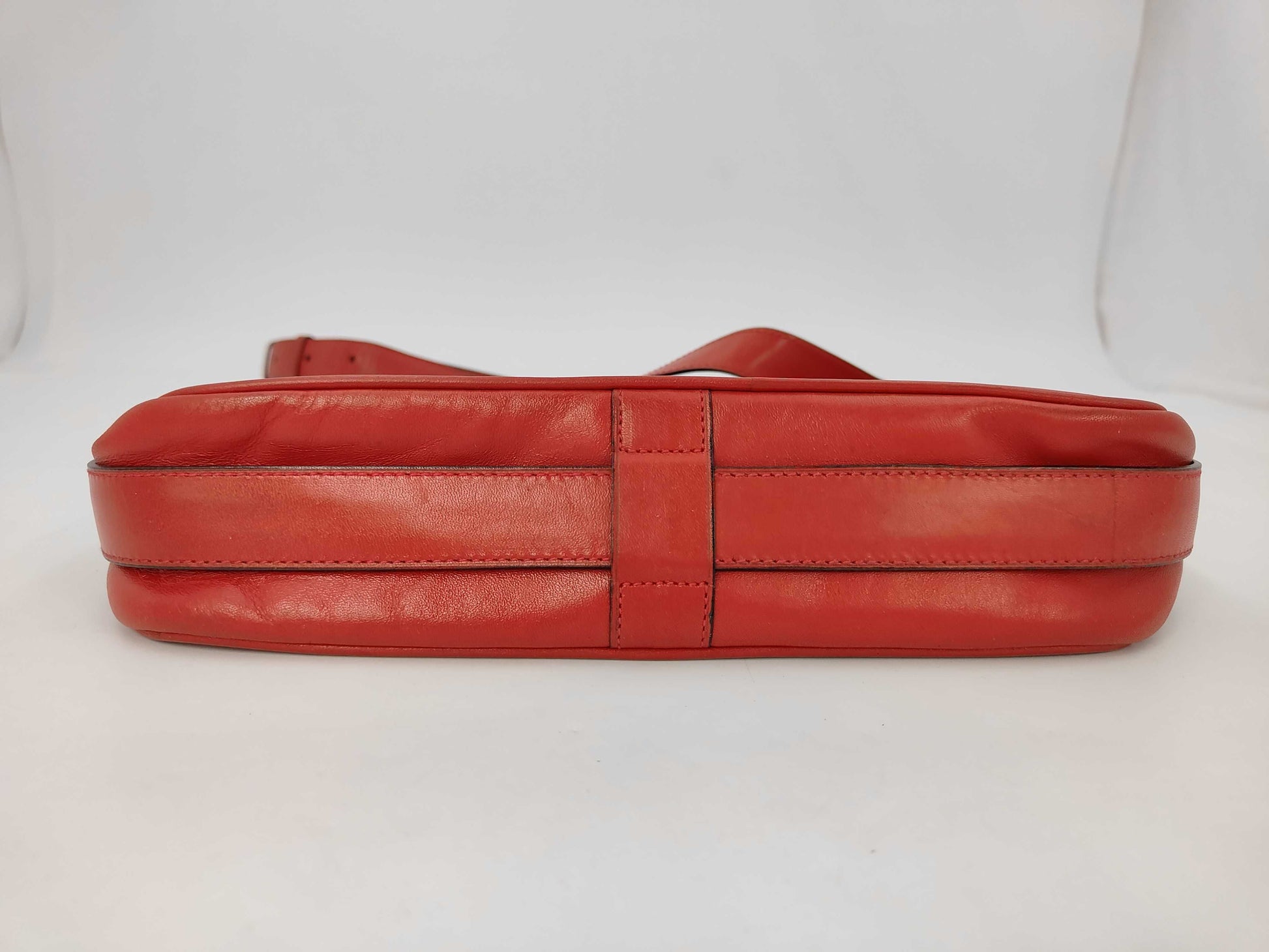 CELINE Leather Shoulder Bag with Carriage Hardware