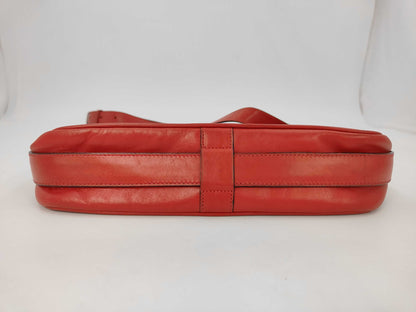 CELINE Leather Shoulder Bag with Carriage Hardware