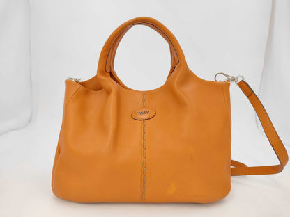 TODS Leather 2-way Handbag Shoulder Bag Bag