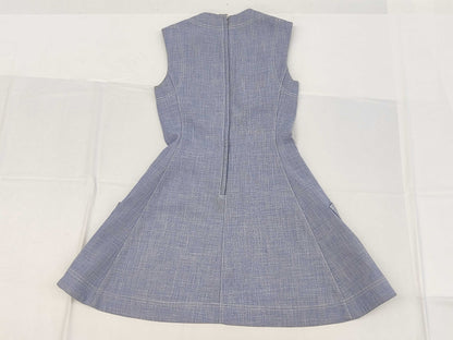 Dior Denim Beaded Size 34 Blue Sleeveless Dress