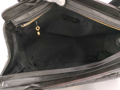 CHANEL Lambskin Turnlock Tote Bag