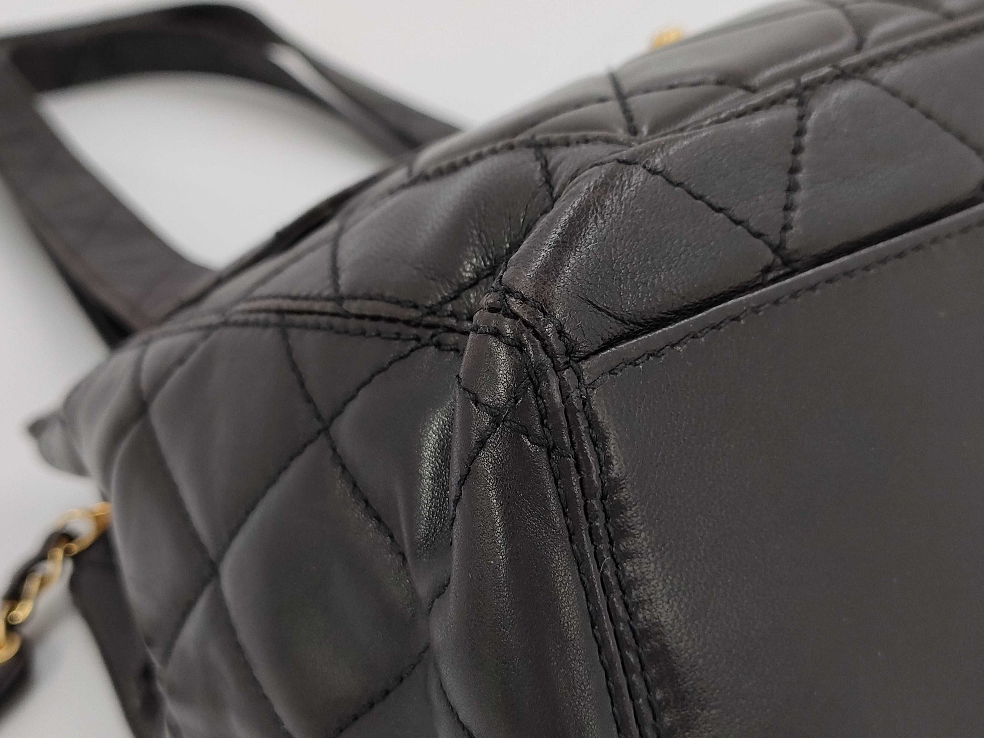 CHANEL Lambskin Turnlock Tote Bag
