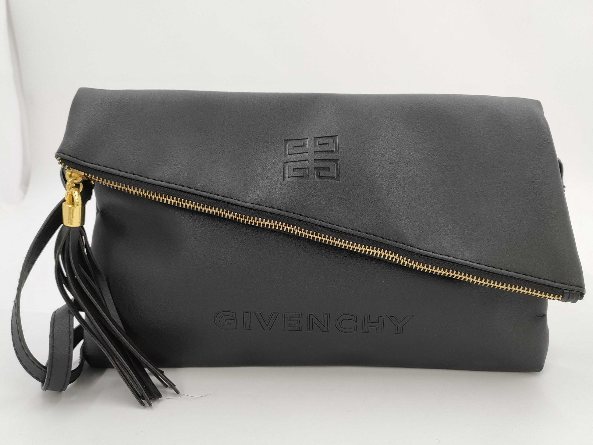 GIVENCHY Logo Shoulder Fringe Shoulder Bag
