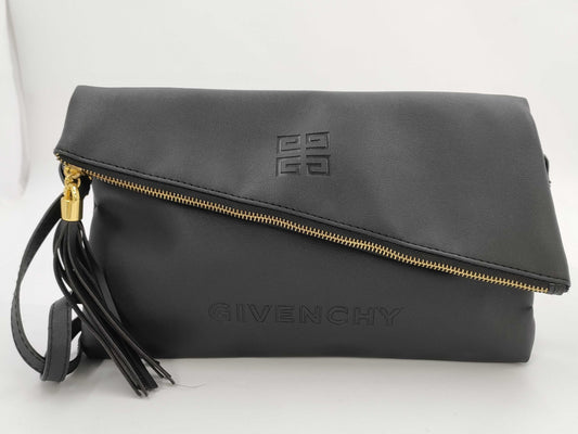 GIVENCHY Logo Shoulder Fringe Shoulder Bag