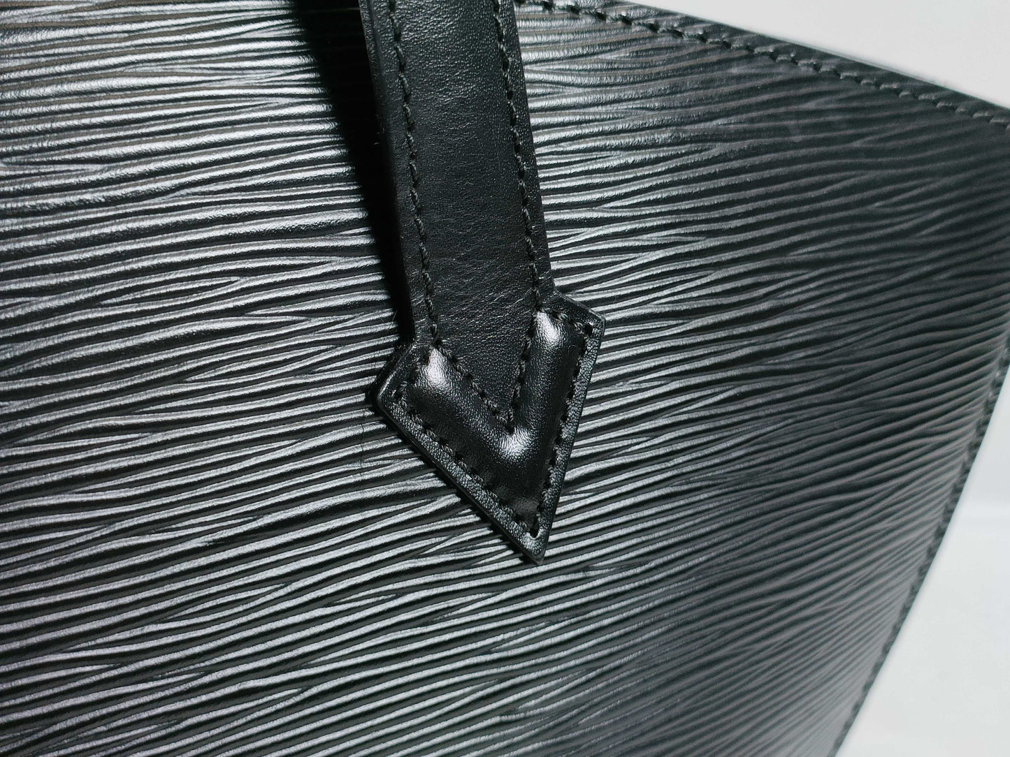 LOUIS VUITTON RFID Unverifiable VI 0956 Epi Sanjac Black Tote Bag