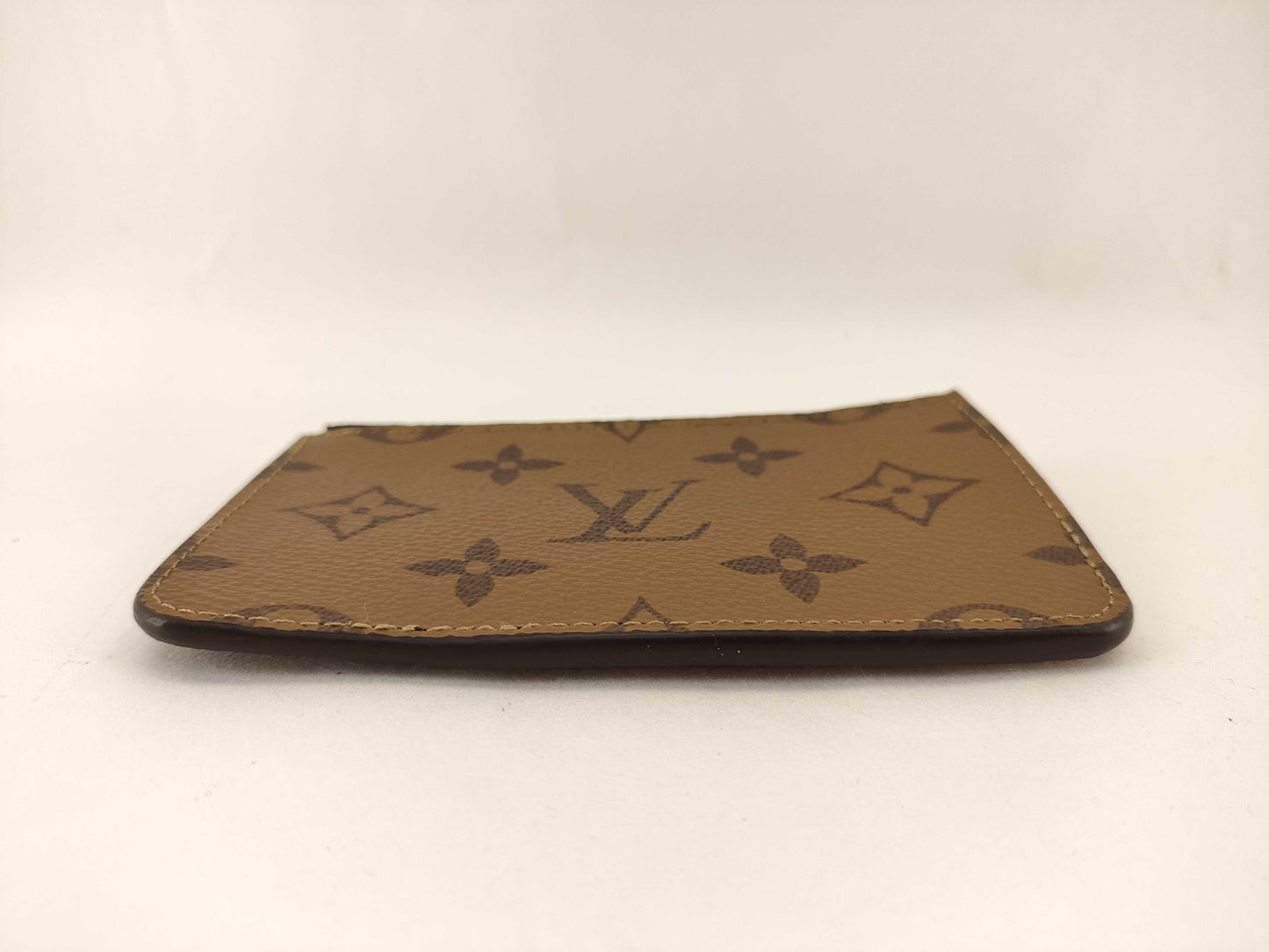 LOUIS VUITTON Monogram Reverse Porte Carte Romy Card Case M81912 Coin Case