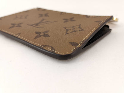 LOUIS VUITTON Monogram Reverse Porte Carte Romy Card Case M81912 Coin Case