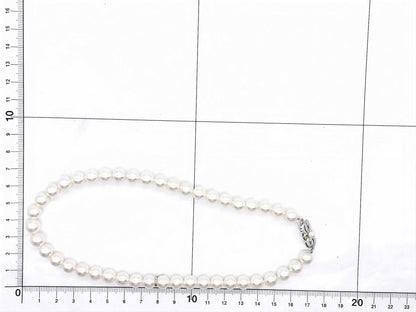 MIKIMOTO M Charm Akoya Pearl Diameter Approx. 8.0mm-8.5mm K14WG 36.8g Necklace 
