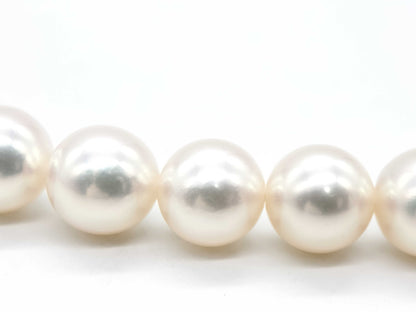 MIKIMOTO M Charm Akoya Pearl Diameter Approx. 8.0mm-8.5mm K14WG 36.8g Necklace 