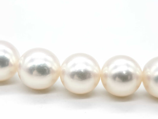 MIKIMOTO M Charm Akoya Pearl Diameter Approx. 8.0mm-8.5mm K14WG 36.8g Necklace 