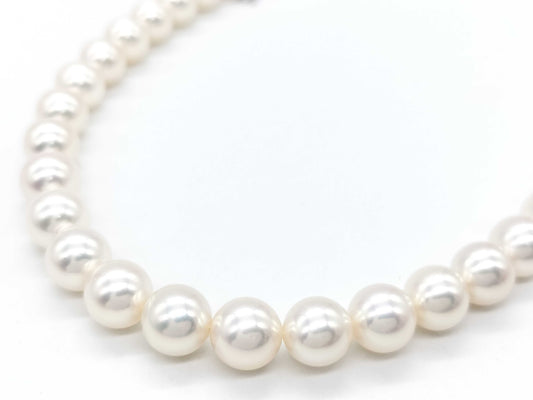 MIKIMOTO M Charm Akoya Pearl Diameter Approx. 8.0mm-8.5mm K14WG 36.8g Necklace 