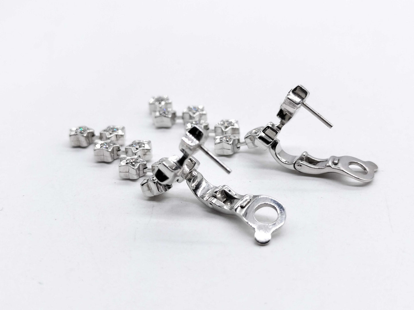 CHANEL Comet 10PD WG 750 13.9g Earrings 