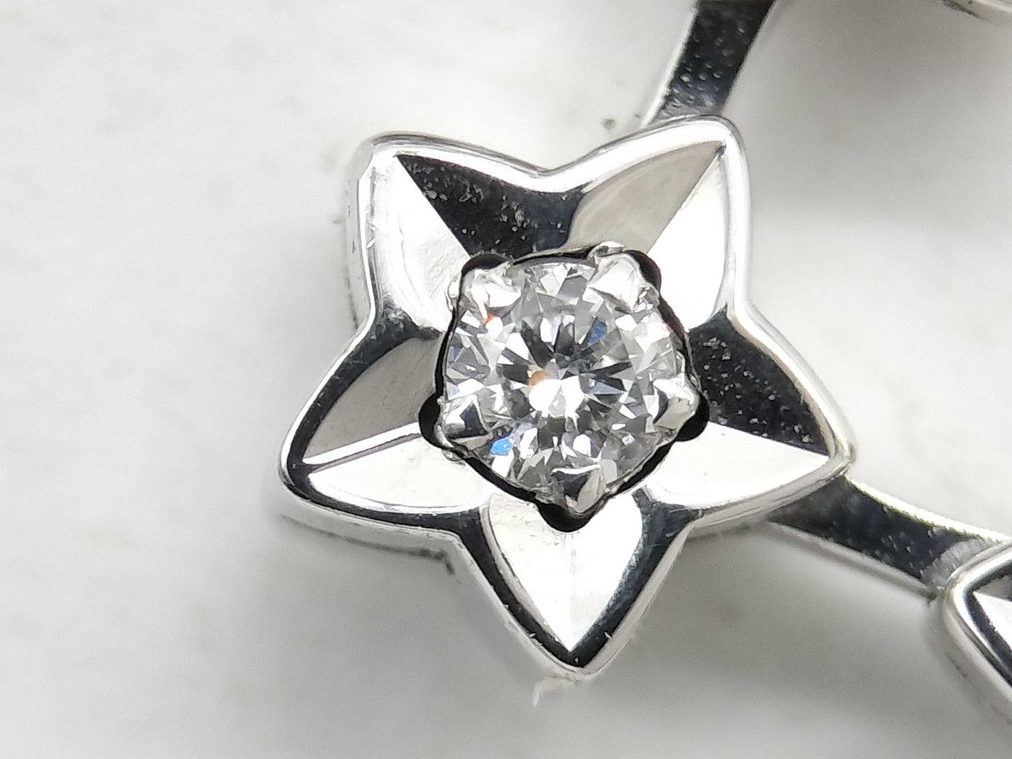 CHANEL Comet 10PD WG 750 13.9g Earrings 
