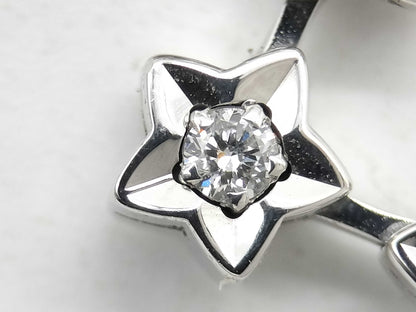 CHANEL Comet 10PD WG 750 13.9g Earrings 
