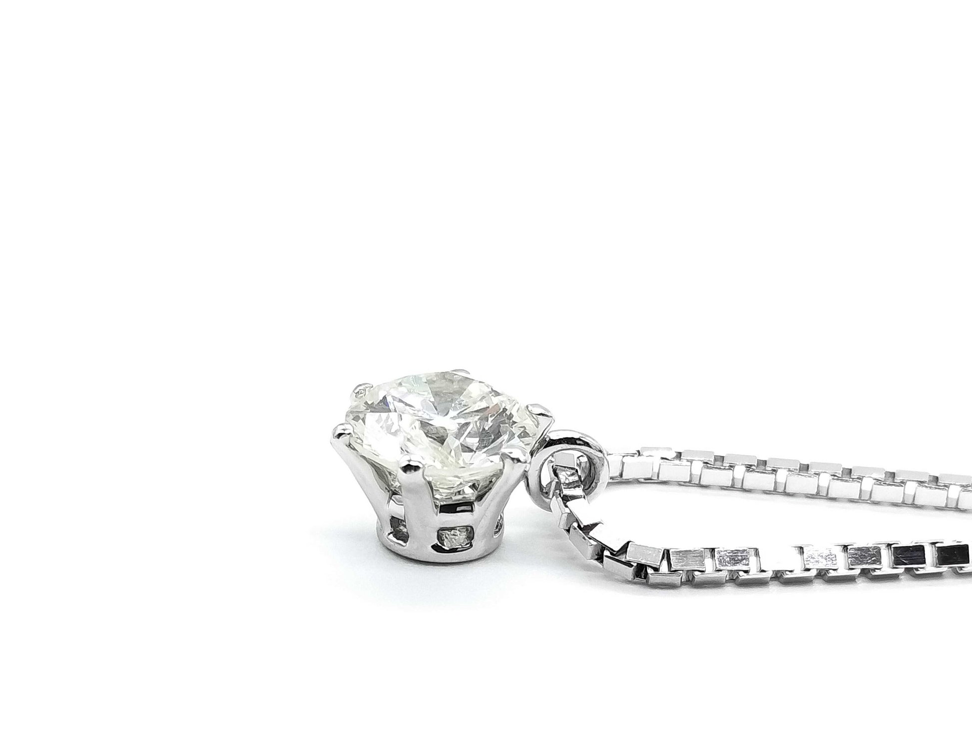 D1.124ct PT850 10.9g Necklace 