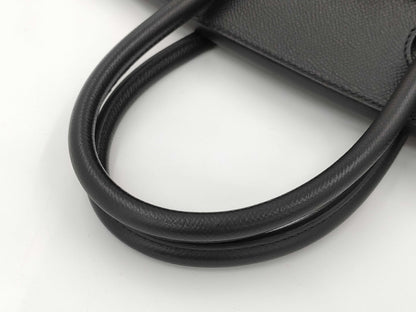 HERMES Birkin 30 Black Gold Hardware C Stamp Handbag