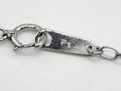 PD0.096ct D0.41ct Pt900/Pt850 6.5g Necklace 