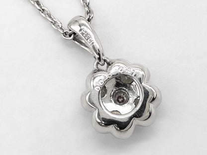 PD0.096ct D0.41ct Pt900/Pt850 6.5g Necklace 