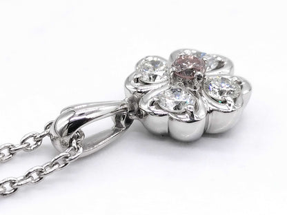 PD0.096ct D0.41ct Pt900/Pt850 6.5g Necklace 