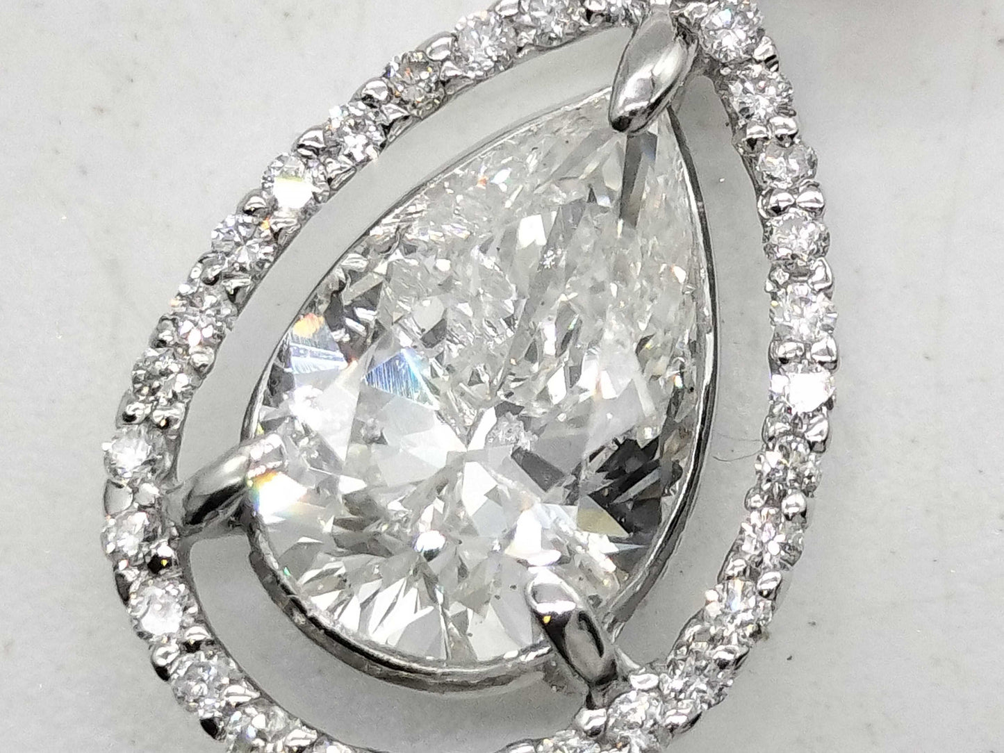 D2.028ct FD0.30ct Pt900/850 5.2g Necklace 