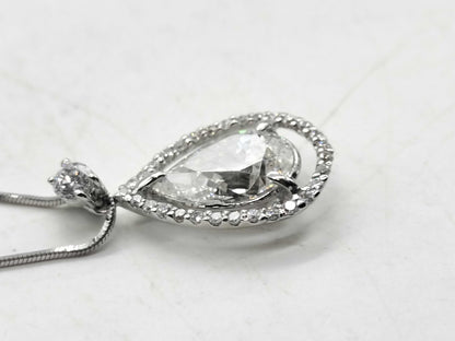 D2.028ct FD0.30ct Pt900/850 5.2g Necklace 