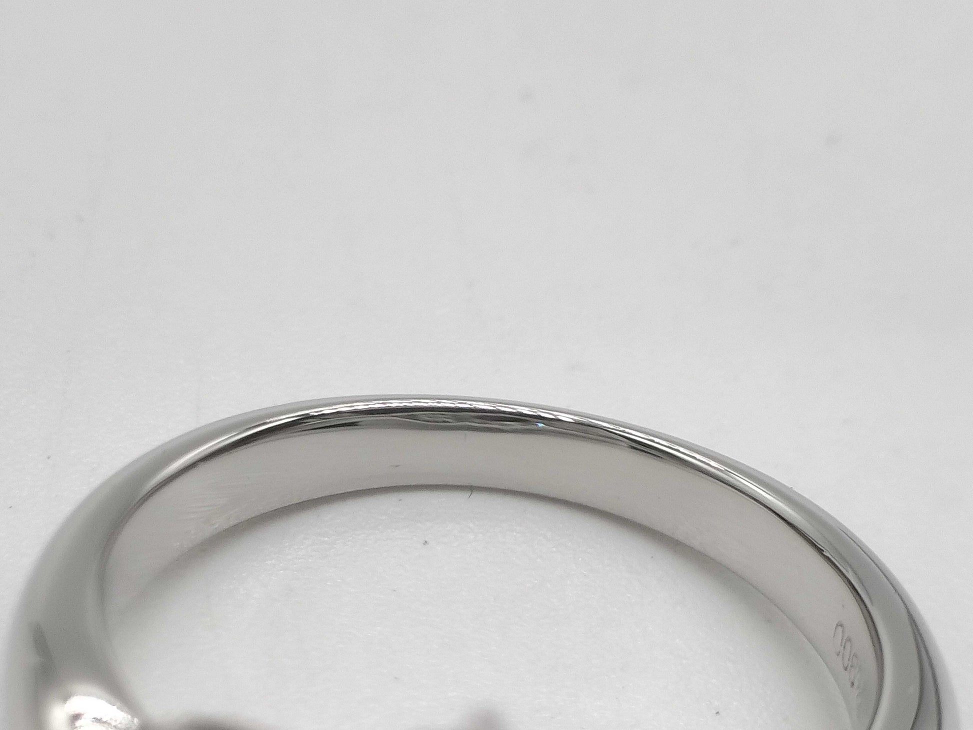 R1.15ct D0.75ct Pt900 6.8g Ring 