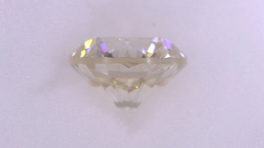 0.688ct UNDER N)VERY LIGHT BROWN SI-2 FAIR/GOLD/GOLD FAINT NATURAL 5.35-5.38X3.72mm Loose Diamond