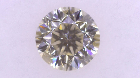 0.682ct M ) FAINT BROWN I-1 FAIR/GD/GD MEDIUM BLUE NATURAL 5.38-5.44X3.70mm Loose Diamond