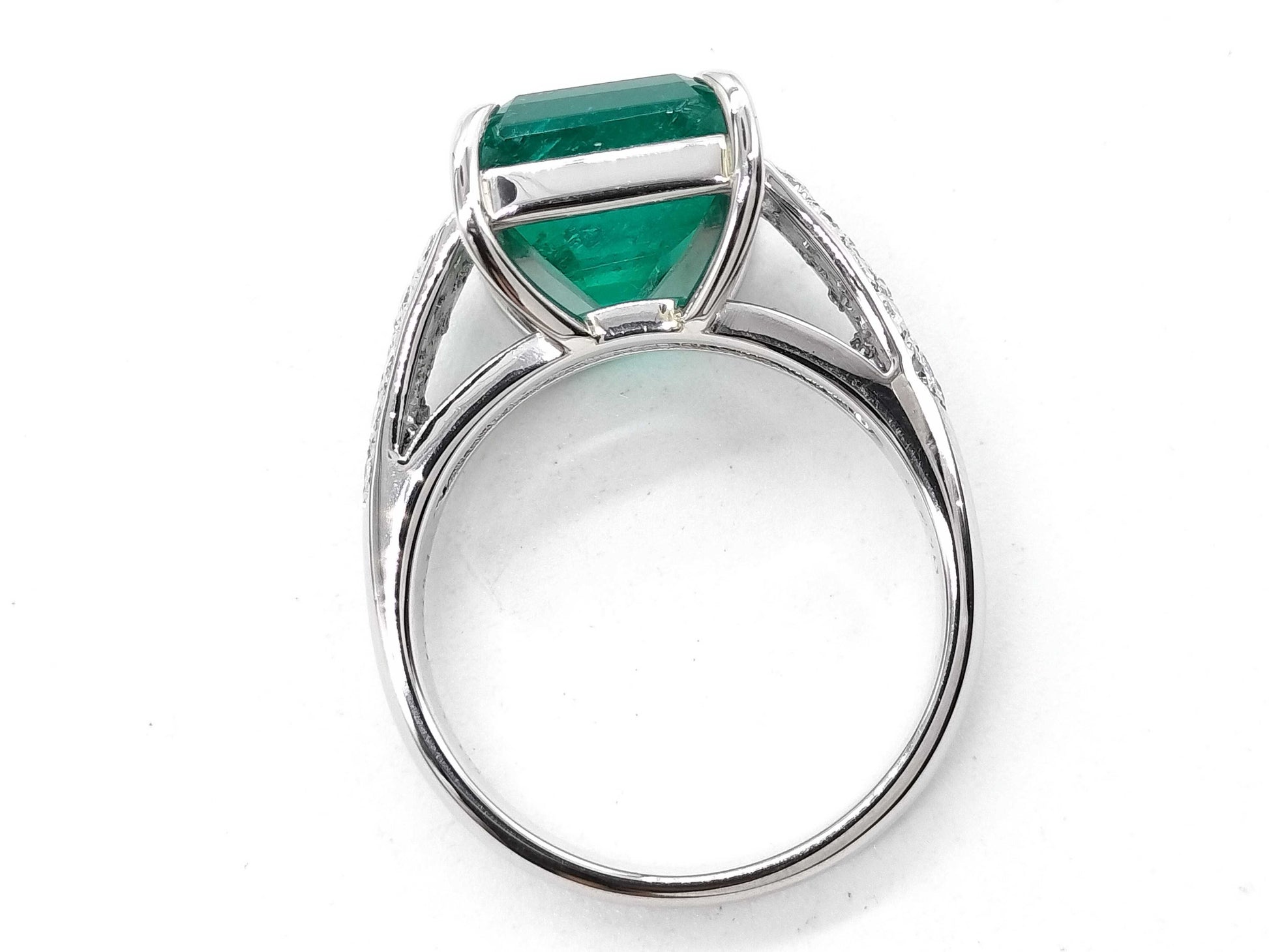 E4.36ct D0.418ct Pt900 9.3g Ring 