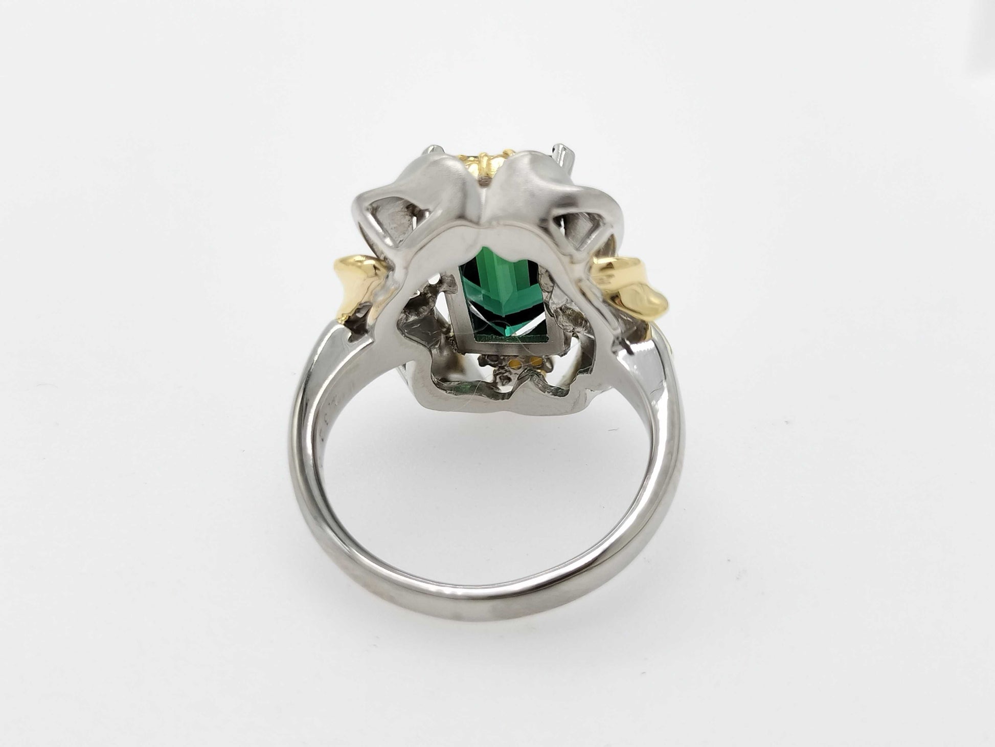TL4.62ct D0.16ct PT900/K18 13.2g Ring 