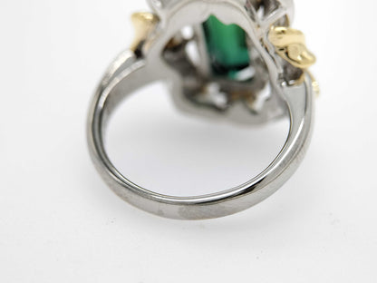 TL4.62ct D0.16ct PT900/K18 13.2g Ring 