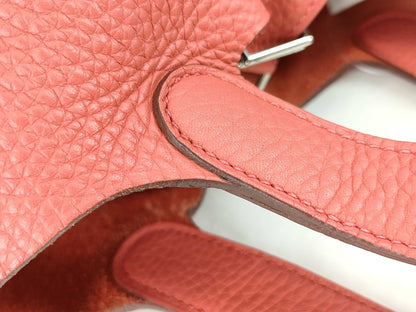 HERMES Picotin □O engraved handbag